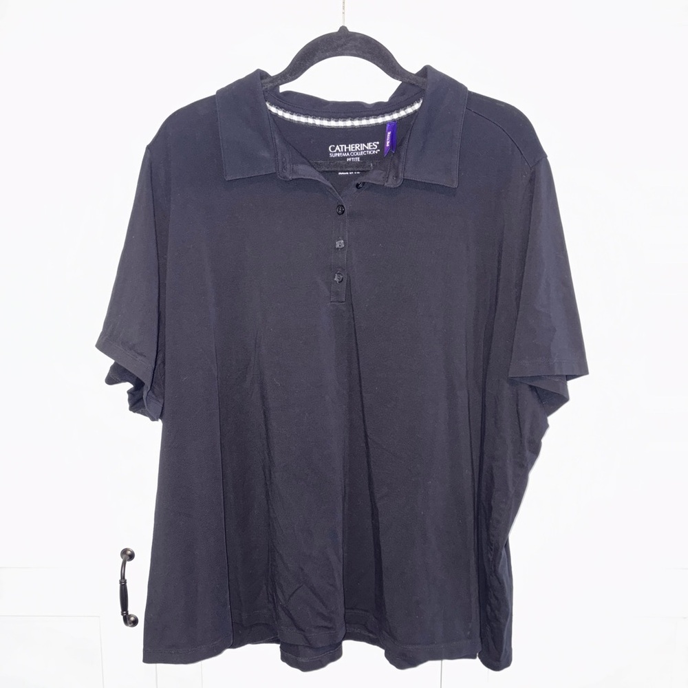 Catherines Classic Black Polo Shirt
